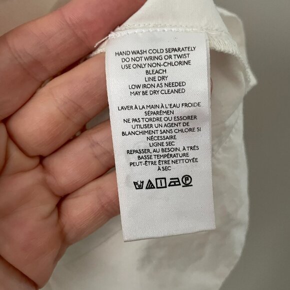 Maeve White Crop Top with Colorful Coral Print - Picture 8 of 9